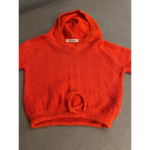 Misha Chevron Persimmon Beach Hoodie 12:18M VGUC